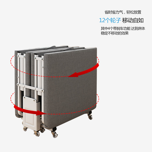 Portable and simple home office lunch break folding sheet single widened solid sleeping recliner military hospital accompanying