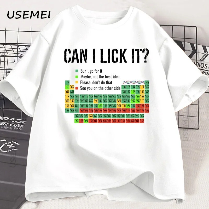 Periodic Table of Elements T-Shirt Men Women Periodic Table of Elements T-Shirt Casual Chemistry Teacher T-Shirt Round Neck Short Sleeve Periodic Table of Elements T-Shirt Men Women Periodic Table of Elements T-Shirt Casual Chemistry Teacher T-Shirt Round Neck Short Sleeve
