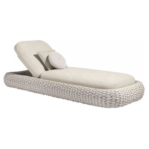 Nordic Outdoor Casual Woven Lounge Bed, Sun-Resistant Courtyard Furniture for Nordic Garden B&B, Waterproof Outdoor Hammock Chair