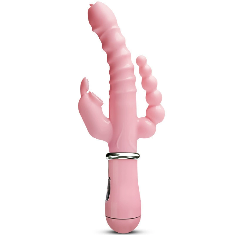 Электрическая палочка Jiuy AV Rod Tongue Licking Massager Lumina Вибрационная палочка – Розовый/Фуксия, батарейка/USB