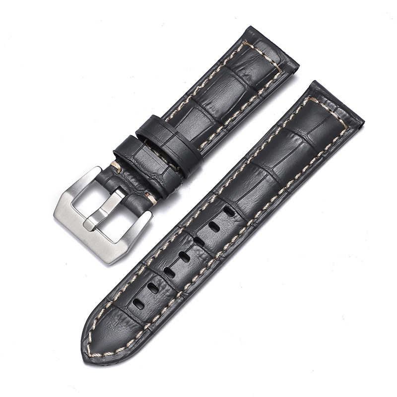 Aplicable iwatch correa de cuero genuino Apple correa de reloj applewatch8 Huawei GT3 Samsung S1 Pena Mar