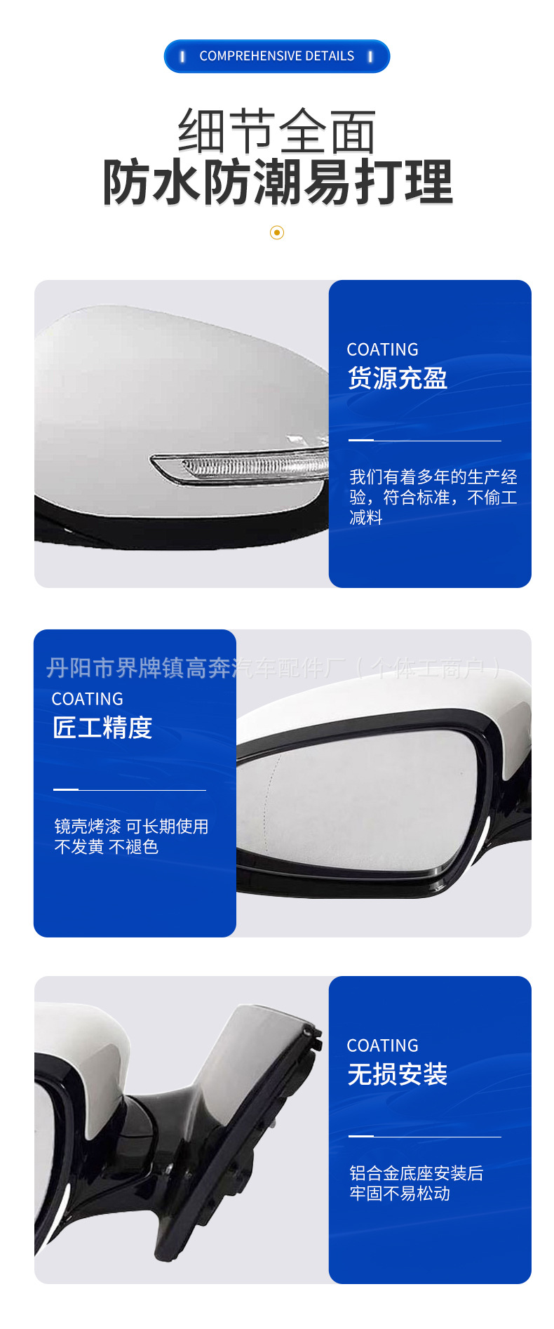 Suitable for 2016-2018 Kx5 Reflector Assembly Kx5 for Sportage Rearview Mirror
