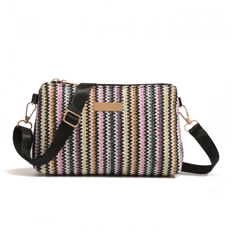 2025 nueva bolsa de tejido de alta gama bolsas de mujer con cremallera bolsas cerradas bolsas cuadradas pequeñas bolsas de moda de hombro image 11