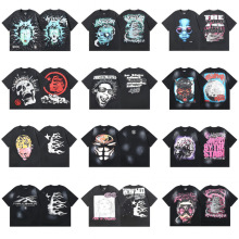 �羳Hellstar2024�ļ��¿�ŷ������T-shirts ˮϴ���ɶ���T��