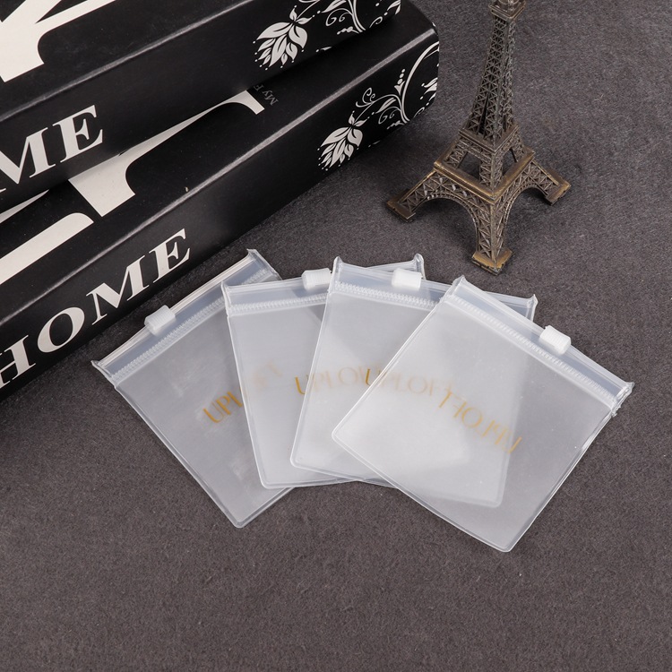 供应包装袋饰品自封袋可印logo塑料袋pvc包装袋批发拉链袋