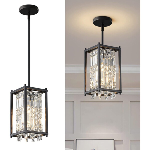 Cristal coffee ceiling lamp for bedroom for living room for corridor