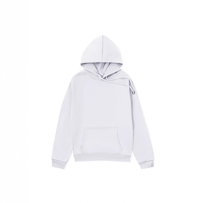Cross-Border Export Hooded Sweatshirt Men's Hoodie Pure Color Hoodie Sports Sweatshirt Men's and Women's Pre-Made Pattern Jacket