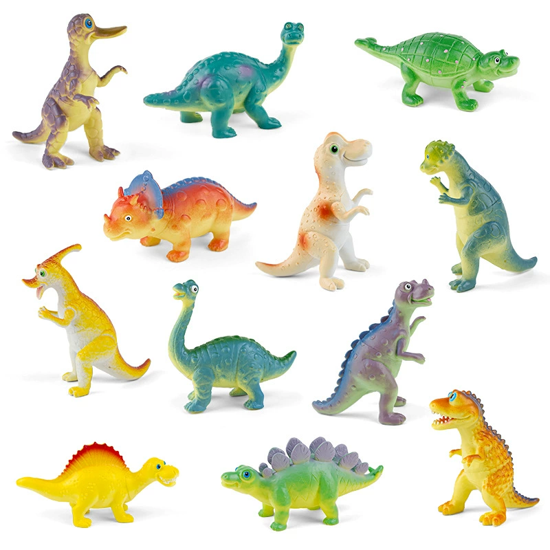 Cartoon realistic dinosaur, toy, Jurassic period, custom-made