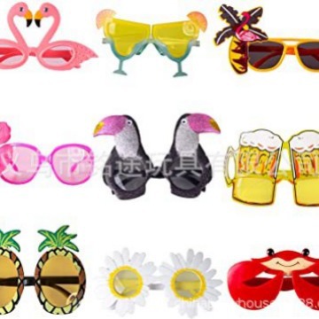 Gafas de fotografía hawaiana de verano gafas de bola de vacaciones gafas de fiesta de bola hawaiana