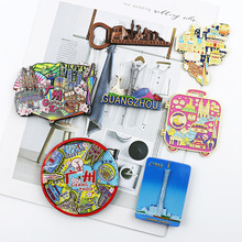广州冰箱贴文创旅游纪念品广式早茶美食磁性贴国潮城市景点小礼品
