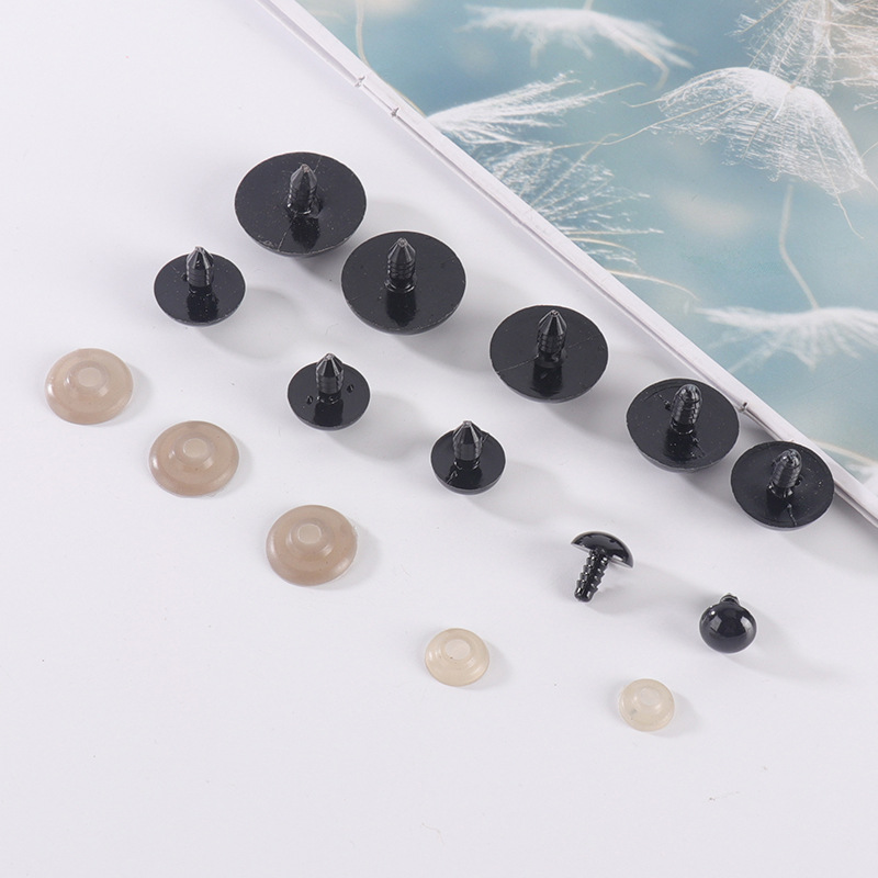 Ojos animales de plástico ojos de juguete todos los ojos negros/ojos de oso de peluche