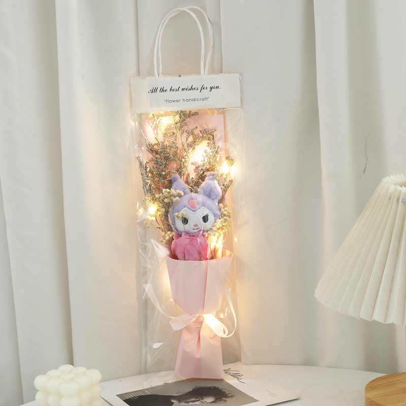 520 Día de San Valentín Nueva muñeca de bolsa Coulomi Ramo de jabón de rosa Regalo para novia masculina y esposa