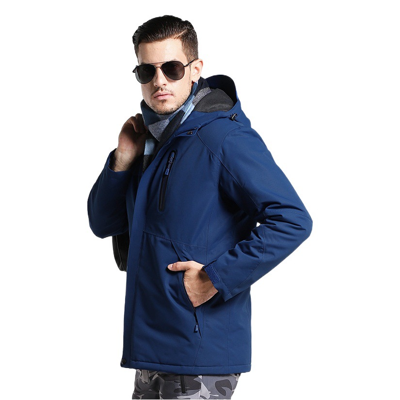 Cross-border intelligent heating clothing charge clothing New Fashion couple cotton-padded clothing men's waterproof clothing windproof warm mountaineering clothing