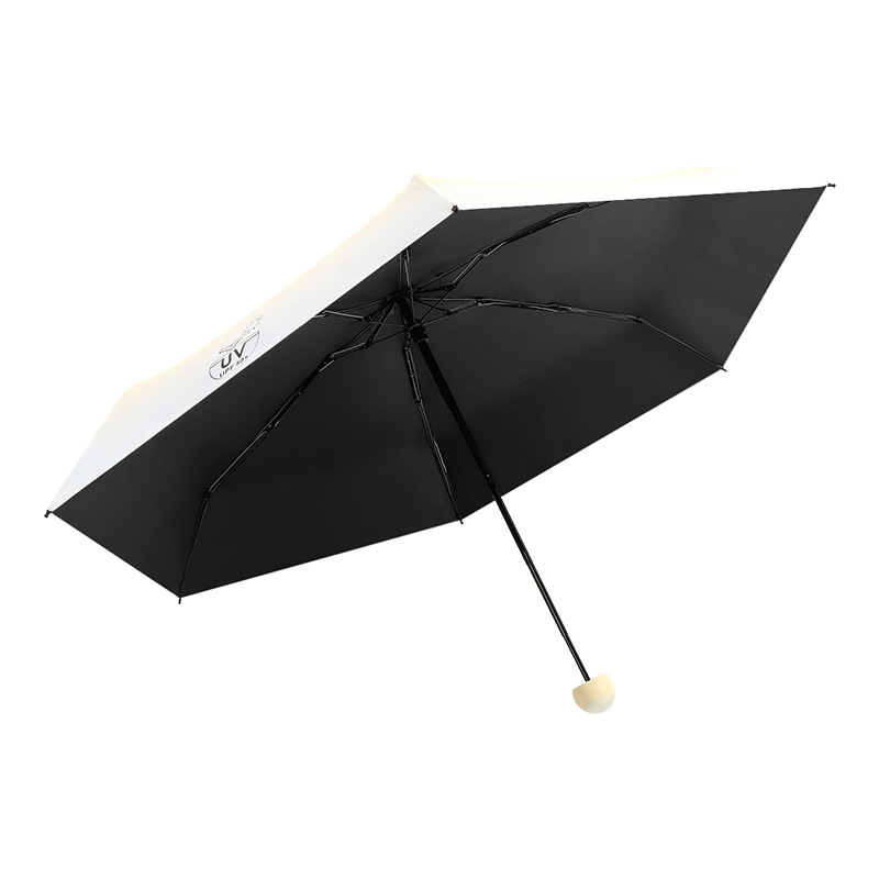 Gradiente cápsula paraguas para mujeres protector solar anti-UV paraguas de sombra de sol doble uso 50% mini compacto portátil