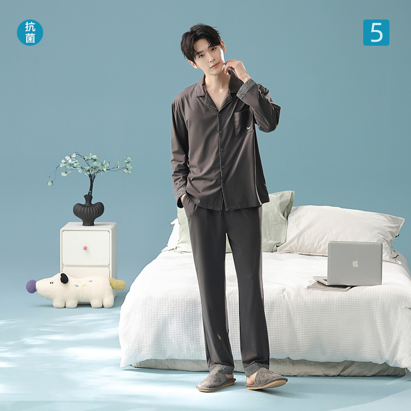 [Antibacterial Cotton] Class a Autum Elegant Design Long-Sleeved Pajamas Pure Cotton Class a Home Wear Set