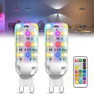 G9 LED�b�������ן���RGBů�����12׃ɫ��ӛ������3�Nģʽ���{��