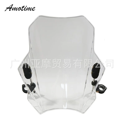 Suitable for Kawasaki, Yamaha, Honda, Ducati, Bmw Windshields, Universal Street Bike Windshields, Ozon Hot Models (Motorcycle front windshield) - transparent