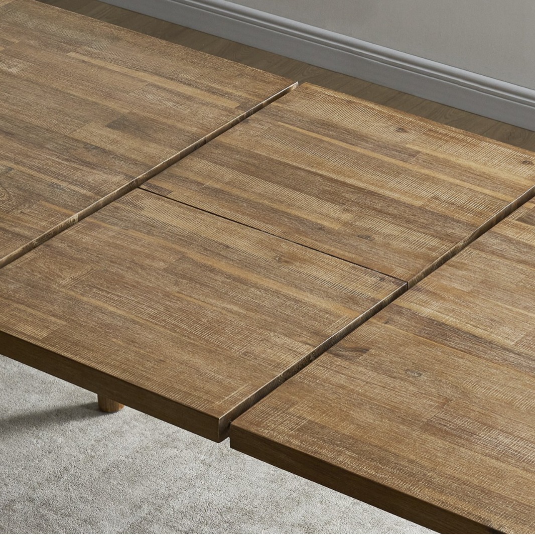 Mesa de comedor de madera MDF extensible mesa de comedor ligera de lujo de alta calidad moderna simple mesa de comedor silla