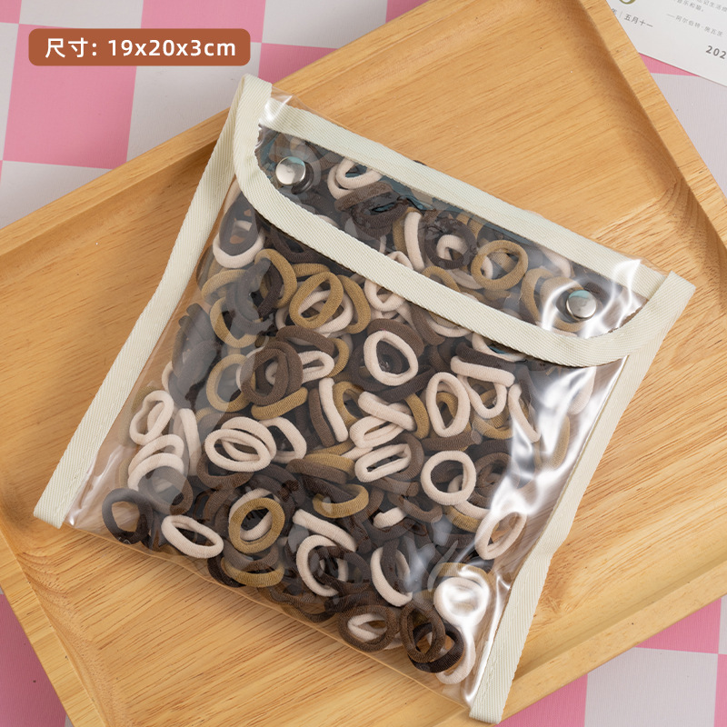 Niños de alta elasticidad cuerda de cabeza no daña cabello toallas de color anillo de cabello niñas correa de cabello bebé cabello anillo de cabello
