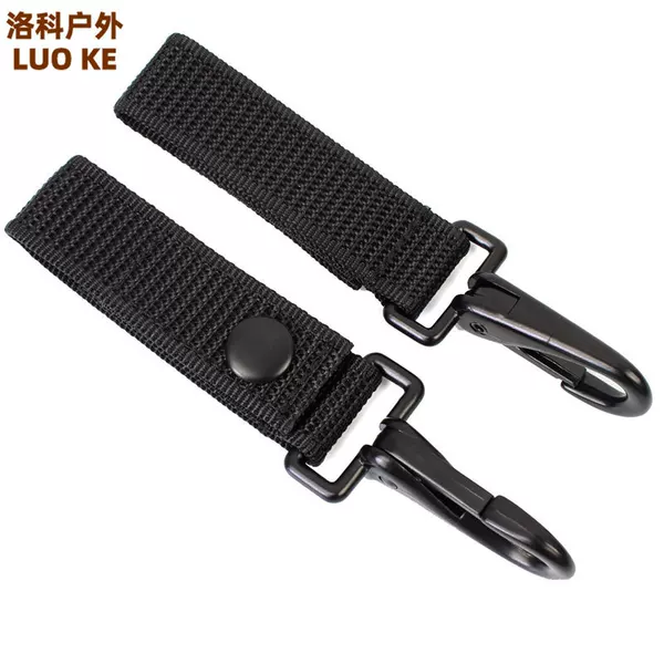 Multifunctional hook nylon webbing tactical belt hook hat accessory molle quick-release snap glove hook