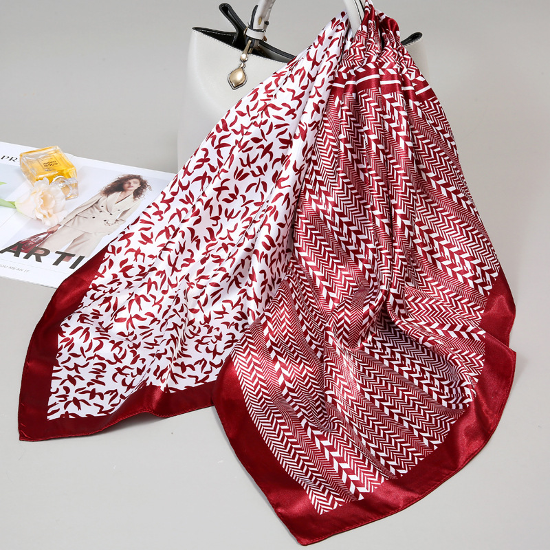 Red de seda bufandas de moda de mujer bufandas de seda bufandas de impresión bufandas de tela bufandas profesionales
