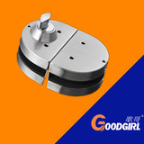 Замок для стеклянной двери без перфорации, полукруглый стеклянный замок с двойным открыванием, модный противоугонный замок для раздвижной двери офиса