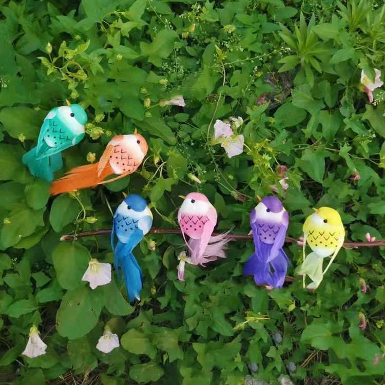 Золотая рыбка птицы/Моделирование 6-цветного пера птицы/Моделирование ремесла перо птицы