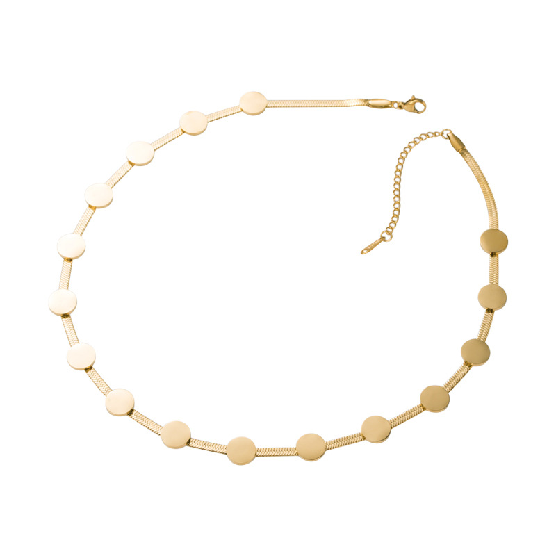 Fashion Geometric Titanium Steel Plating Necklace 1 Piece