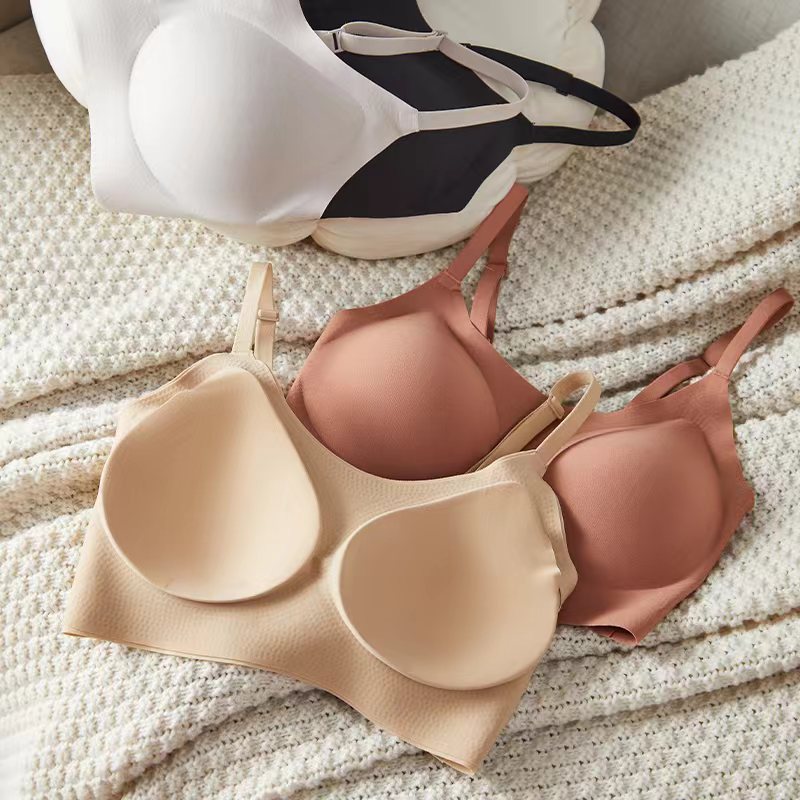 Ropa interior china japonesa sin marcas mostrando un bra grande delgado gran pecho sin marcas chaleco de cabina bra pequeño leche ropa interior mujer