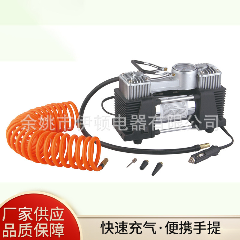 汽车轮胎充气泵 12V车载充气泵微型车载充气泵 便携式充气机