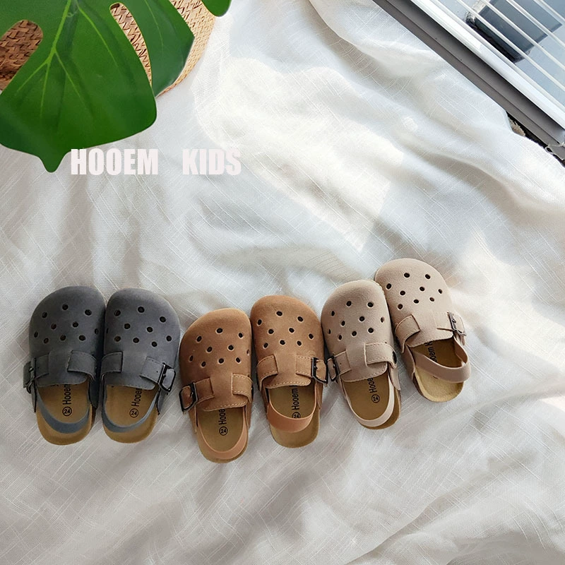 2025 Летние дети ретро обувь Birken для девочек носить модные полые сандалии