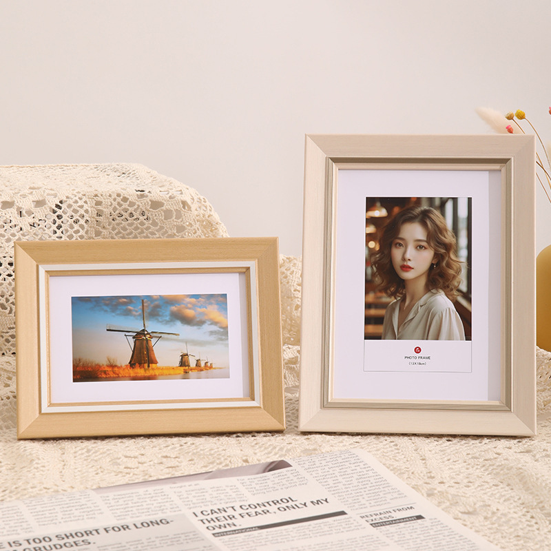 Scandinavian Simple and Fresh Photo Frame Table Wholesale 5-Inch 6inch 8inch Creative Photo Frame Wall Business License Photo Frame Picture Frame Scandinavian Simple and Fresh Photo Frame Table Wholesale 5-Inch 6inch 8inch Creative Photo Frame Wall Business License Photo Frame Picture Frame