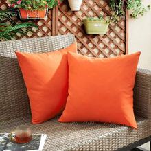 北欧风纯色素色科技布抱枕靠枕客厅沙发家居装饰批发