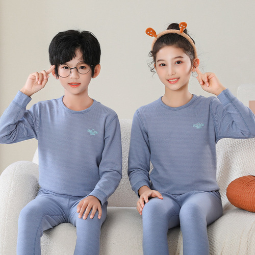 Children's thermal underwear set, boys' Degas, medium and large children's autumn clothes and long pants, girls' autumn and winter pajamas sets