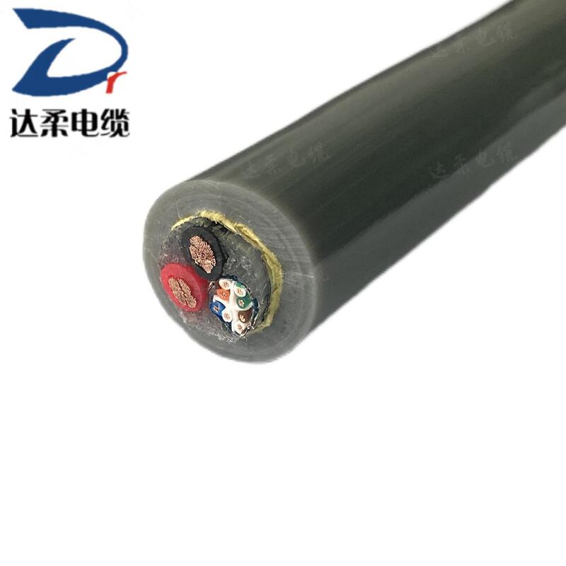Darou Brand Special Combination Cable 2*4.0mm +Cat6E Full Meter Core Quality Assurance Flexible and Resistant to Bending