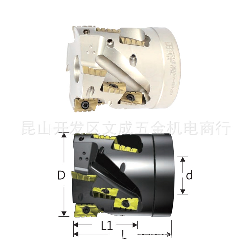 泰精螺旋粗削刀KY017B-050R04-59H-22.0/KY017B-063R04-45H-25.4