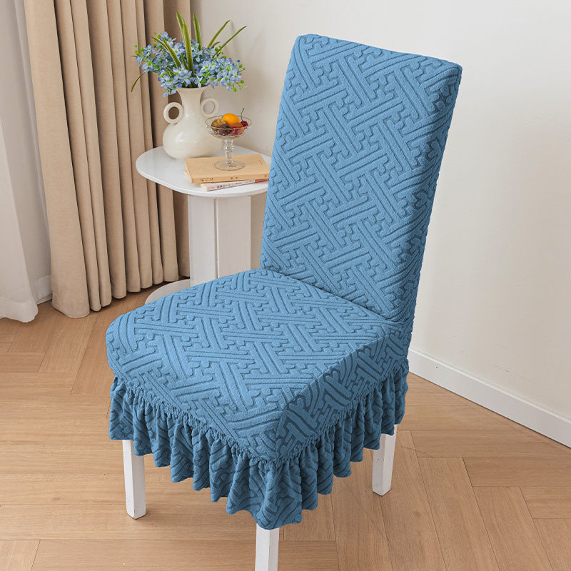 Style skirt chair cover-west lake blue