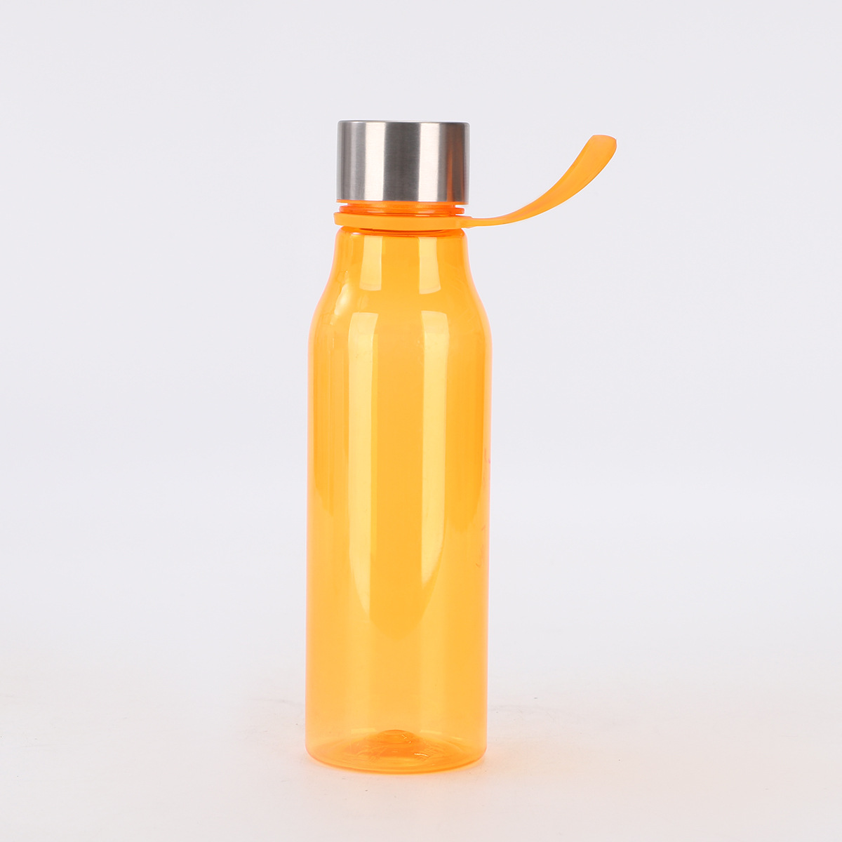 Explosión de nuevos productos de acero inoxidable taza de plástico transparente botella de agua deportiva de moda creativa con cuerda taza de agua portátil al por mayor