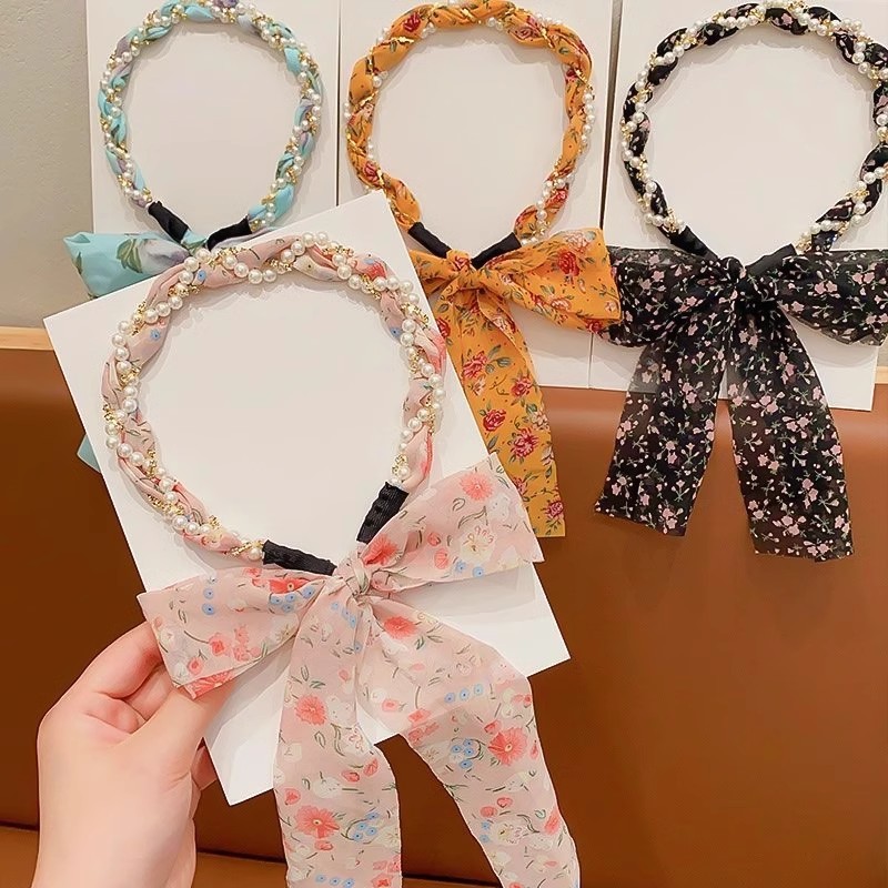 Super inmortal flor triturada correa de cabello correa de cabello correa de perlas primavera correa de cabello correa de cabello correa de cabello niños trenzados correa de cabello