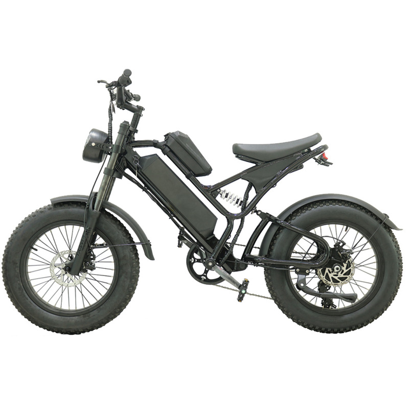 Cross-Border Factory Wholesale 20inch Variable Speed Mountain Electric Fat Tire Snow Moped Off-Road Motorcycle Electric Bicycle