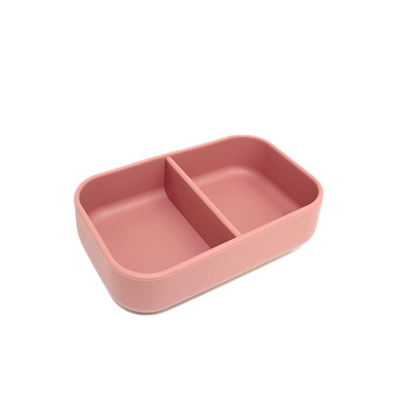 Nuevo silicona mini caja de alimentos suplementarios caja de comidas para niños caja de bocadillos bebé caja de alimentos suplementarios rectangular caja de almuerzo