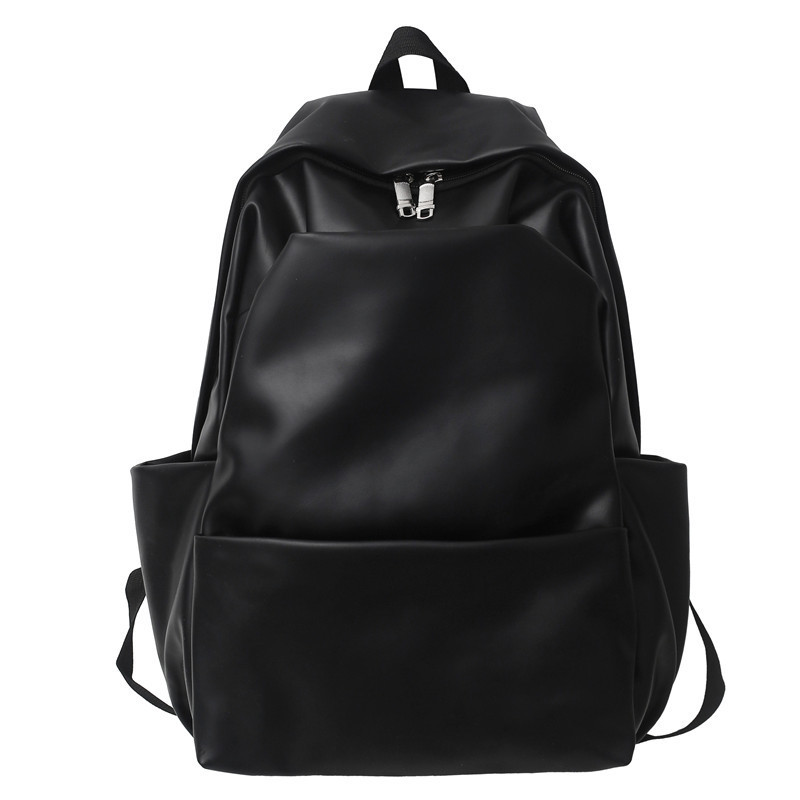 Mochila de sentido avanzado para mujer nueva versión coreana de la mochila simple para hombre, estudiante de secundaria, cuero suave, mochila de viaje para computadora, marea