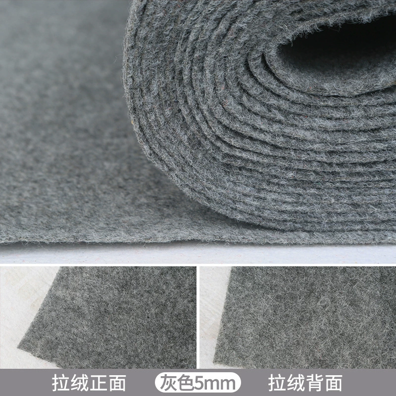 Exhibition roll carpet, thickened abrasion‑resistant, smoke gray and flame‑retardant red, widths up to 4 m