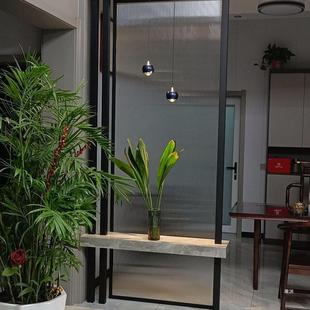 Long glass screen partition living room shelter bedroom bathroom door to door entrance partition light luxury batch direct sales