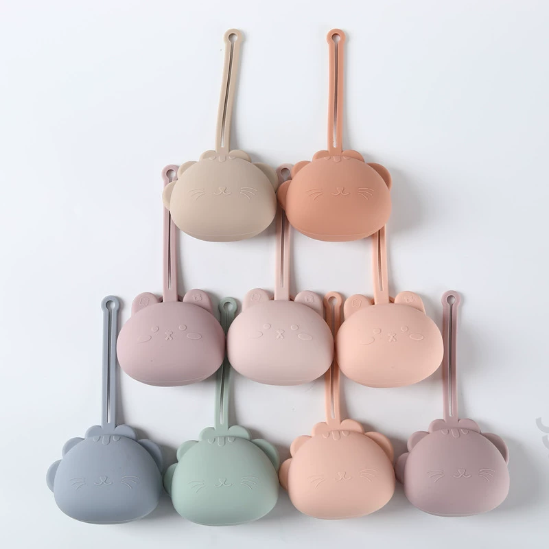 Силиконовый чехол для хранения наушников и кабелей для передачи данных, силиконовый чехол для хранения с интегрированной цепочкой против выпадения для сосок.