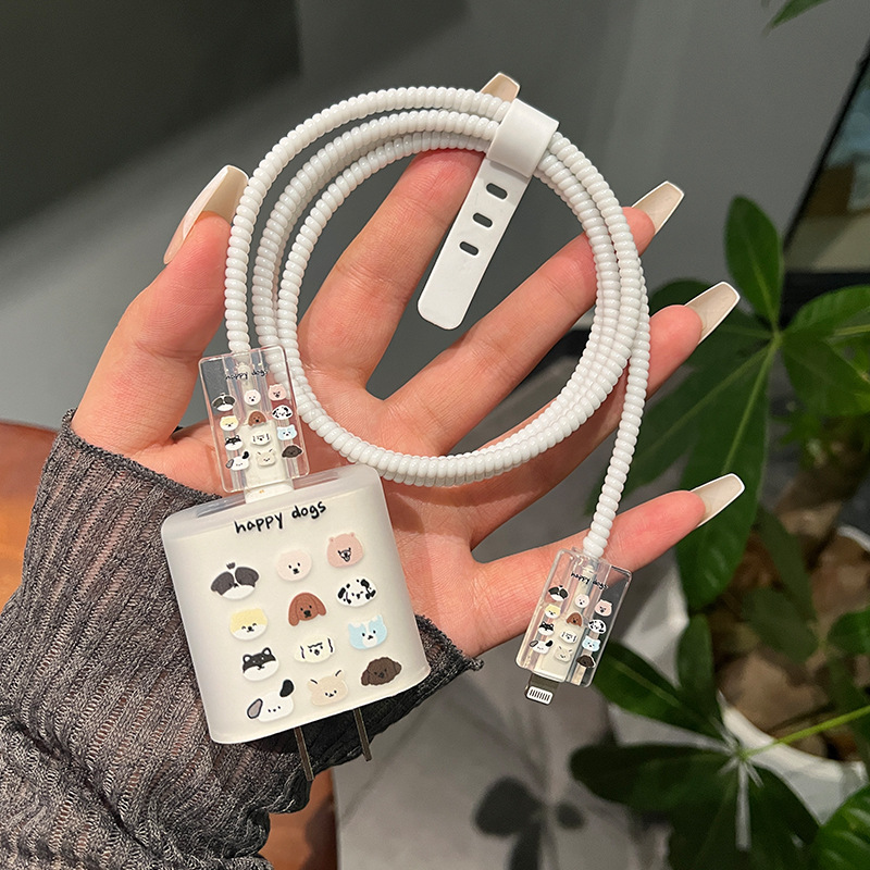Spot Wholesale Charger Protective Cover Winder Adapted to Apple 20W Charger Protective Cover to Prevent Breakage