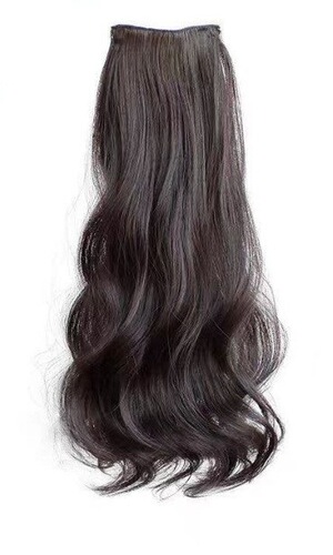 Three-piece curly wig wig for women with long hair, seamless invisible hair extensions, fluffy hair extensions for long hair