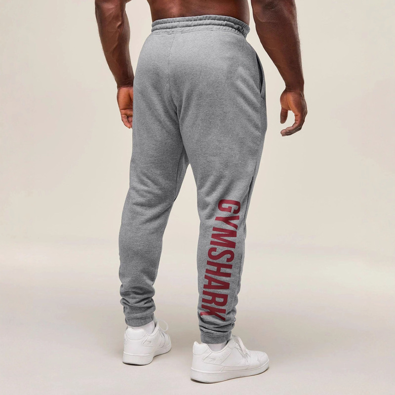 Gymshark Men's Sports Pants Jogger Gym Muscle Bodybuilding Casual Pants Cotton Printed Trousers