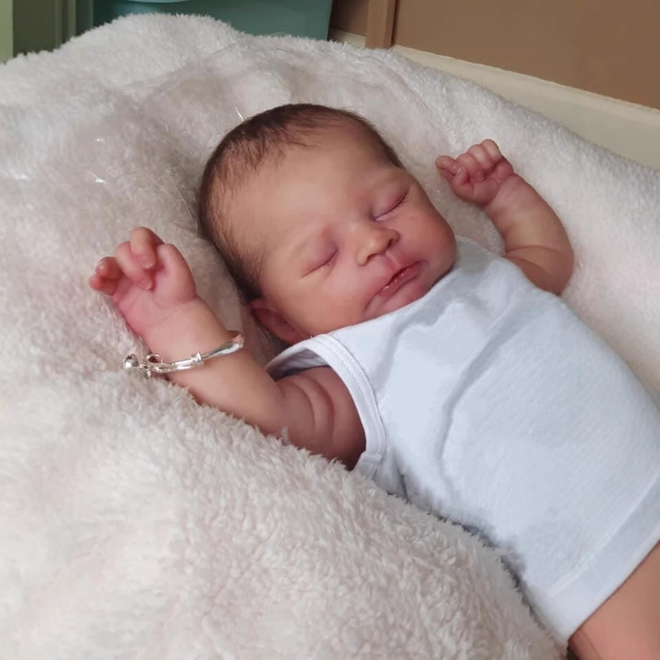 19 pulgadas muñeca de simulación de bebé re-nacido Timothy nuevo bebé suministro transfronterizo una venta