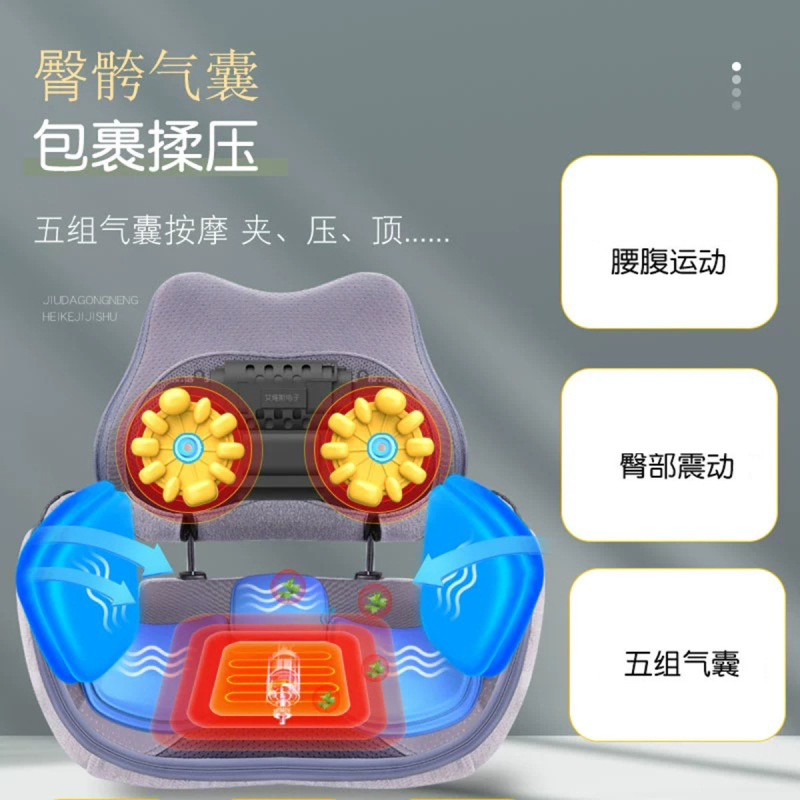 多機能知能手動揉みマッサージクッション腰のお尻マッサージ器の産後の股間を収めます。|undefined